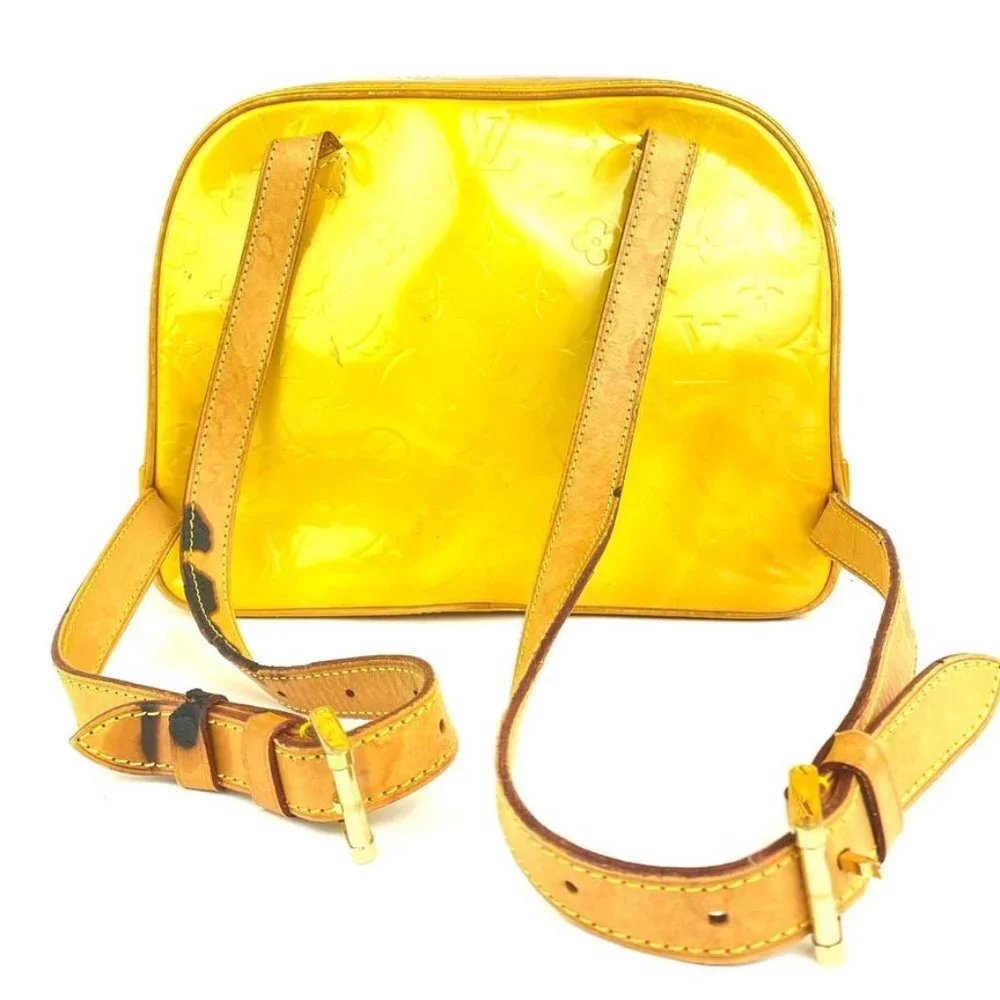 Louis Vuitton Yellow Monogram Vernis Murray Backpa